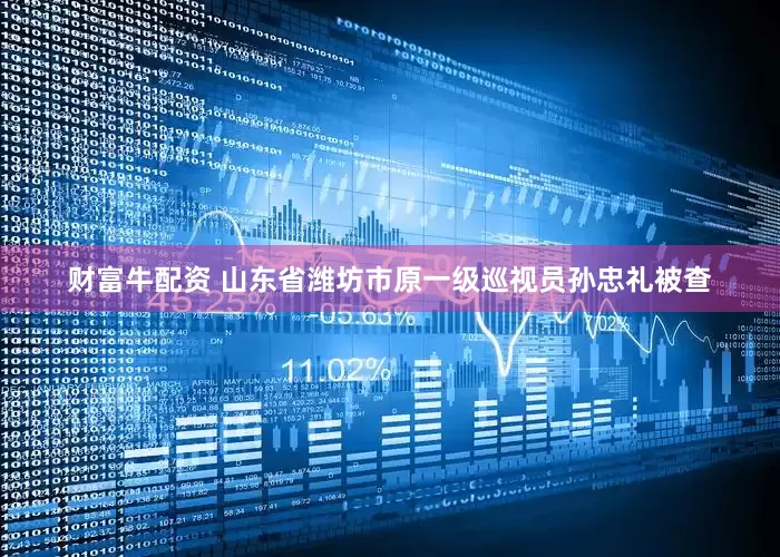 财富牛配资 山东省潍坊市原一级巡视员孙忠礼被查